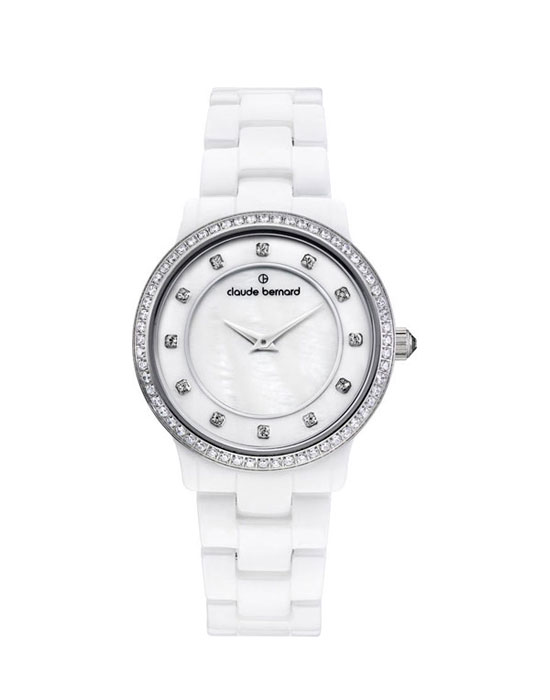 Часы Claude Bernard Dress code Ceramic with stones 20203-BAB